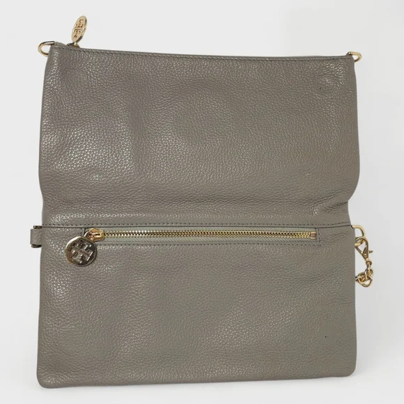 Tory Burch Gray Leather Crossbody Bag - Picture 9 of 16